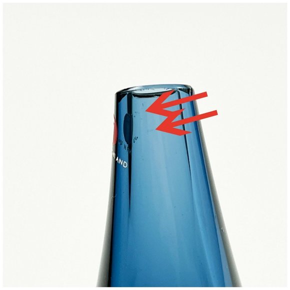 MCM Tapio Wirkkala Iittala Finland Fish Bladder Kalanrakko Blue Vase 3299 - Picture 9 of 9